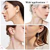 10 Pair Brass Micro Pave Clear Cubic Zirconia Earring Hooks ZIRC-SZ0005-02-7