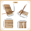 1 Set Wooden Slant Back Cookbook Holder ODIS-PB0001-01-3