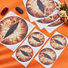 4 Pairs 2 Styles Eye PVC Headlight Car Sticker AJEW-HY0002-38C-4