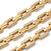 304 Stainless Steel Rectangle Link Chains CHS-Z007-09G-1