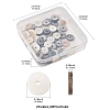 80Pcs 2 Colors Dyed Natural Shell Bead Spacers SHEL-FS0001-11-4