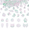 64Pcs Gradient Color Transparent Glass Beads GLAA-TA0003-48E-2