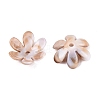 Two Tone Opaque Plastic Bead Caps KY-N025-46-2