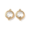 304 Stainless Steel Rhinestone Connector Charms STAS-P453-03G-01-1