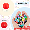 DICOSMETIC 75pcs 15 Colors Food Grade Eco-Friendly Silicone Beads SIL-DC0001-02-2
