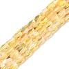 Electroplate Glass Beads Strands GLAA-P068-HR01-1