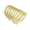 304 Stainless Steel Adjustable Cuff Rings for Women RJEW-B123-01G-03-4