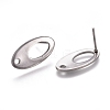 304 Stainless Steel Stud Earring Findings STAS-M274-010P-1