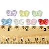 105Pcs 7 Colors UV Plating Iridescent Transparent Acrylic Beads OACR-FS0001-88-5