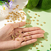 100Pcs Brass Beads KK-TA0008-91-6