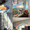 Waterproof PVC Colored Laser Stained Window Film Adhesive Stickers DIY-WH0256-015-5