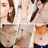 35Pcs 7 Styles Printed Alloy Pendants ENAM-CJ0005-24-7