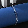 Tarnish Resistant 304 Stainless Steel Chain Bracelets BJEW-P236-07P-3