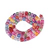 Crackle Transparent Glass Beads Strands GLAA-N062-4mm-01-3