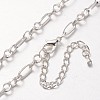 Iron Figaro Chain Necklace Making MAK-J004-24S-1