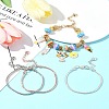 4Pcs 4 Colors Brass European Style Bracelet Making MAK-FS0001-04-10