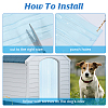 Transparent PVC Plastic Door Strip Curtain AJEW-WH0270-592A-02-4
