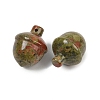 Natural Unakite Pendants G-K354-13F-2