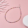 Glass Seed Beaded Necklace X-NJEW-JN03825-01-2