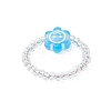 Transparent Acrylic Finger Rings RJEW-JR00957-5