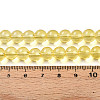 Baking Paint Transparent Glass Beads Strands DGLA-N006-8mm-04-4