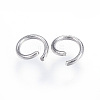 Tarnish Resistant 304 Stainless Steel Open Jump Rings A-STAS-F110-10P-2