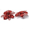 Plastic Glitter Artificial Flower LS-HJEW-R124-05-3
