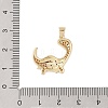 Brass Micro Pave Cubic Zirconia Pendants KK-E111-45B-G-3