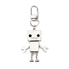 Alloy Rhinestone Robot Pendant Decorations HJEW-JM04372-1
