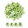 UV Plating Rainbow Iridescent Acrylic Beads OACR-C012-01F-1