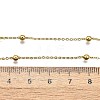 Brass Cable Chain Necklaces NJEW-I247-02G-3