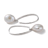 Sterling Silver Dangle Earrings EJEW-C087-06P-2