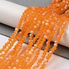 Imitation Jade Glass Beads Strands EGLA-YW0003-19A-22-2
