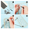 AHADERMAKER 10 Sheets 2 Colors Scratch Resistant Stickers Dots for Mobile Phone Case FIND-GA0002-74-4