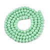 Opaque Solid Color Imitation Jade Glass Beads Strands EGLA-A044-P4mm-D14-3