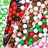 300Pcs 3 Colors Opaque Acrylic Beads MACR-YW0003-13A-2