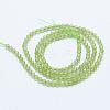 Natural Olive Quartz Beads Strands G-J369-27-2mm-2