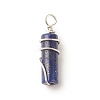 Natural Lapis Lazuli Pendants PALLOY-JF01570-04-1