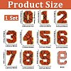 1Bag Sport Theme Number 0~9 Embroidery Cloth Iron on/Sew on Patches PATC-CY0001-65B-2