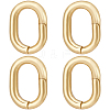 5Pcs Brass Twister Clasps KK-BBC0012-46-1