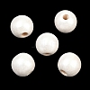 Spray Painted Wood European Beads WOOD-G029-08E-1
