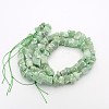 Natural Green Aventurine Nuggets Bead Strands G-A139-B01-2