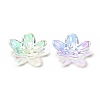 Transparent Acrylic Flower Bead Caps MACR-C009-14-4