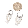 Rice Natural Pearl Hoop Earrings EJEW-JE06933-02-4