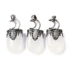 Natural Quartz Crystal Pendants G-L524-17AS-10-1