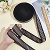 10 Yards Polyester Jacquard Ribbon OCOR-WH0101-187B-3
