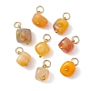 Natural Agate Pendants PALLOY-JF05214-1