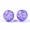 Transparent Crackle Acrylic Round Beads Strands CCG-R002-12mm-06-1
