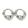 316 Surgical Stainless Steel Hoop Earrings for Women and Men EJEW-D096-24B-AS-1