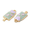 Summer Theme Alloy Enamel Pendants ENAM-B050-06G-04-3